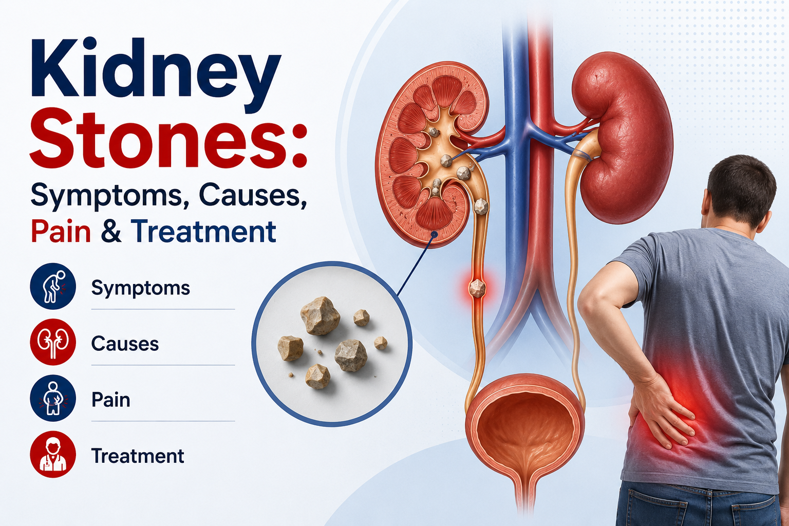 Kidney Stones: Symptoms, Causes, Pain & Treatment