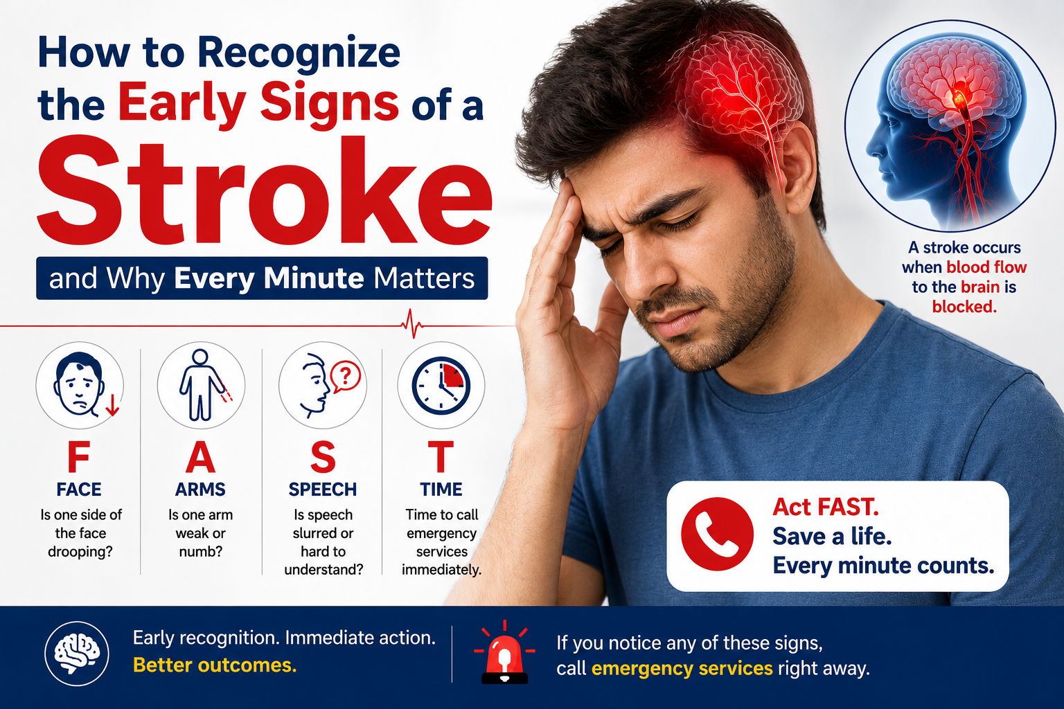 How to Recognize the Early Signs of a Stroke and Why Every Minute Matters